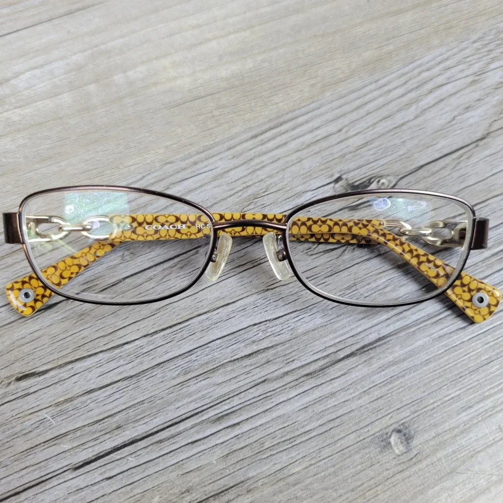 Coach Eyeglasses Frames HC 5054 Faina 9131 Satin Dark Tortoise Women 49-17-135